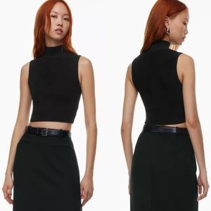 Aritzia Babaton Sculpt Knit Mockneck Tank